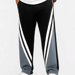 maniac Men Colourblock Straight Track Pants -picture-21