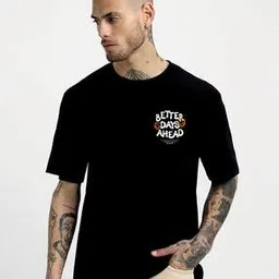 notsofit Men Typographic Print Crew-Neck T-Shirt-picture-31