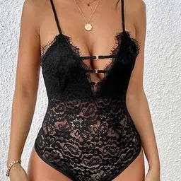 lulu & sky Women Lace Bodysuit-picture-11