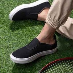 styli Eric Boardwalk Canvas Slip On Gusset Detail Shoes-picture-49