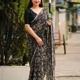revangi Women Printed Georgette Saree-picture-48