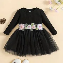 pixie n prince Girls Ribbed Fit & Flare Dress-picture-37
