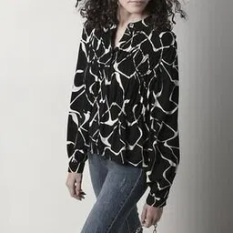 vero moda Women Geometric Print Regular Fit Shirt-picture-31