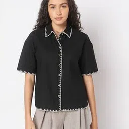 vero moda Women Embroidered Regular Fit Shirt-picture-44