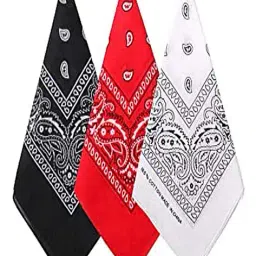 aadikart Unisex Pack of 3 Paisley Scarves image 1