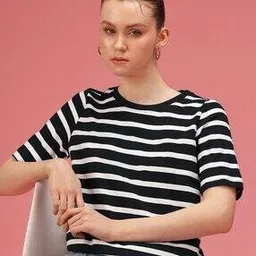 togs & terre Women Oversized Fit Striped T-Shirt-picture-40