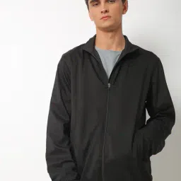 asics High-Neck Zip-Front Jacket with Insert Pockets image 1
