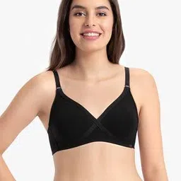 every de by amante Non-Padded Non-Wired Full Coverage Seamless Smoothing Crossover Super Support Bra - EB014-picture-28