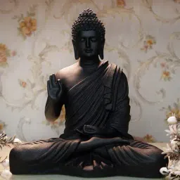 nayra handicrafts Decorative Meditating Buddha Idol image 1