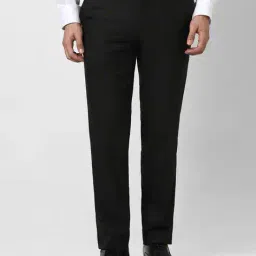 van heusen Men Slim Fit Flat-Front Trousers image 1