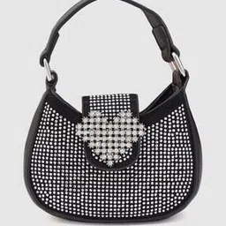 globus Embellished Handbag with Detachable Strap-picture-32