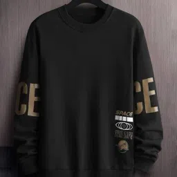 neonomad Men Graphic Print Regular Fit Round-Neck Sweatshirt image 1