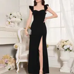 Women Sweetheart-Neck A-Line Dress-image-10