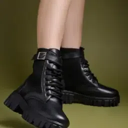 Women Ankle-Length Lace-Up Boots-image-19