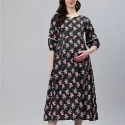 swishchick Women Floral Print Fit & Flared Dress-picture-24