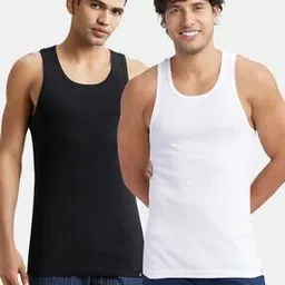 jockey Pack of 2 Super Combed Cotton Racerback Gym Vest-9922-picture-43