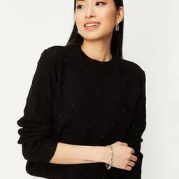 max Women Embellished Crew-Neck Pullover-picture-50