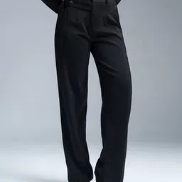 freakins Women Straight Fit Pleated Korean Pants-picture-28