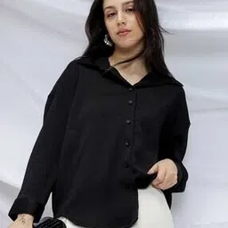 campus sutra Women Spread Collar Relaxed Fit Shirt-picture-14