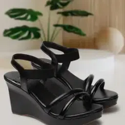 xe looks Women Heeled Sandals With Faux Leather Upper-picture-24