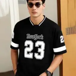 Men Typographic Print Regular Fit V-Neck T-Shirt-image-2