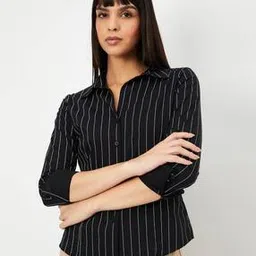 max Women Striped Stylised Fit Shirt-picture-13