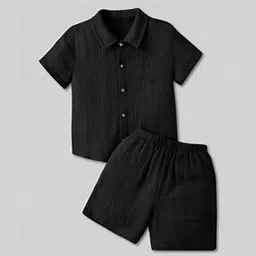 fastdeal x ag Boys Patterned Shirt & Shorts Set-picture-48