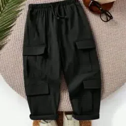 pixie n prince Boys High-Rise Relaxed Fit Cargo Pants-picture-37