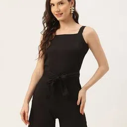 fyre rose Women Square-Neck Playsuit with Waist Tie-Up-picture-25