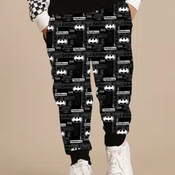 kidsville Boys Graphic Straight Joggers with Insert Pockets image 1