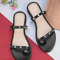 xe looks Women Embellished Slip-On Flat Sandals-picture-15
