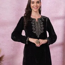 nayam by lakshita Women Embroidered Straight Kurta-picture-18