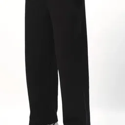 Women Straight Fit Flat-Front Pants-image-7