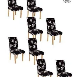 cortina eyelet curtain Pack of 8 Printed Washable Chaircovers-picture-46