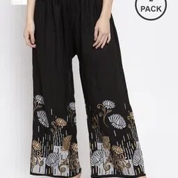 clora creation Pack of 2 Floral Palazzos-picture-45