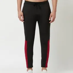 glito Men Colourblock Straight Track Pants with Insert Pockets-picture-26