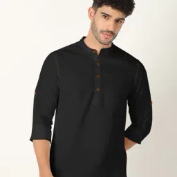 fifth u Men Mandarin Collar Short Kurta image 1
