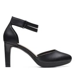 clarks Women Stacked Sandals with Patent Leather Upper-picture-12