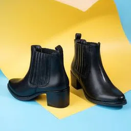 hydesnhues Women Ankle-Length Boots with Faux Leather Upper-picture-36
