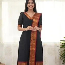 hb venture Women Printed Straight Kurta with Pants & Dupatta -picture-13