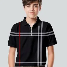 kiddy viddy Boys Striped Regular Fit Polo T-Shirt-picture-20