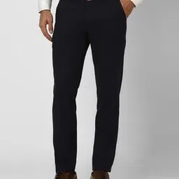 van heusen Men Checks Slim Fit Trousers-picture-25