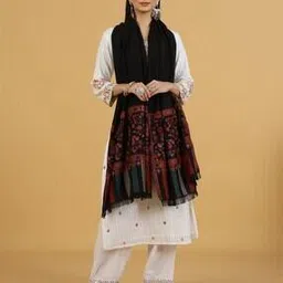 Women Western Wear Floral Stole-image-1