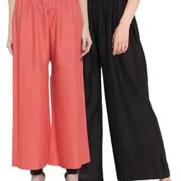 Women Pack of 2 Solid Palazzos-image-95