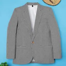 ridokidz Boys Striped Blazer with Welt Pockets-picture-48