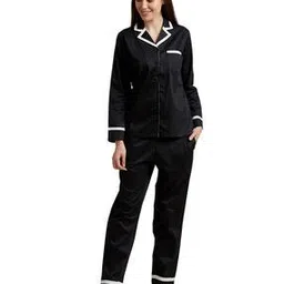 drape in vogue Solid Full-Sleeve Nightwear Set-picture-26