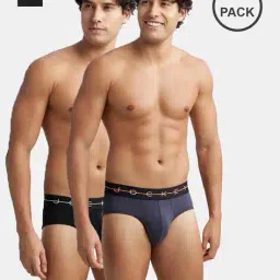 jockey Pack of 2 Super Combed Cotton Briefs with Ultrasoft Waistband-NY15 image 1