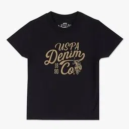 u.s. polo assn. Boys Logo Print Regular Fit Round-Neck T-Shirt-picture-20