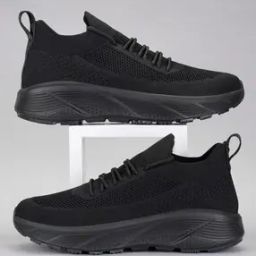 atom Men Knitted Lace-Up Running Shoes-picture-8