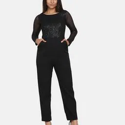 power sutra Sequins Round Neck Jumpsuit-picture-35